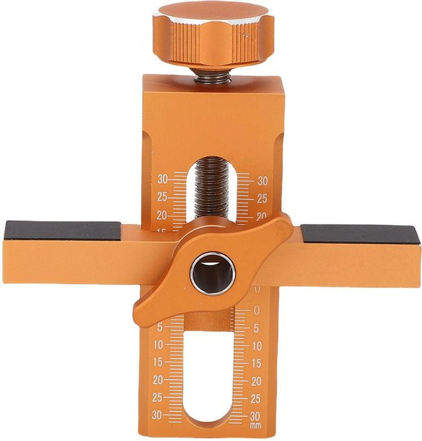 Fishine Schranktür-Montagepositionierer aus Aluminiumlegierung in Orange, einstellbare Montagevorrichtung mit 6mm - Bild 1
