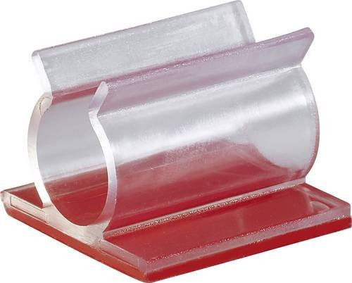 Selbstklebender Befestigungssockel von TRU Components in Transparent mit einem maximalen Bündel-Durchmesser von 9,50 mm - Bild 1