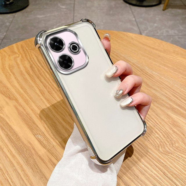 Stoßfeste Silikon Schutzhülle für Honor X5C Plus, Honor Play 10A und Honor X5C in Pink oder Transparent - Bild 1
