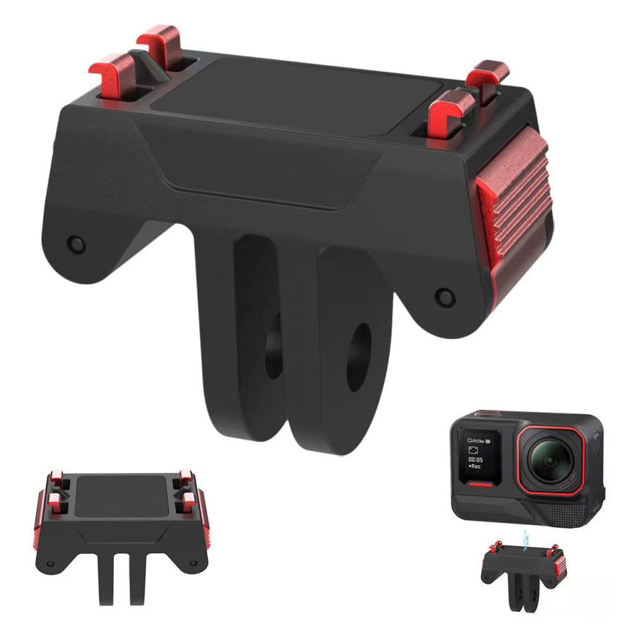 Insta360 Quick Release Magnetische Adapter Basis Halterung für Insta360 Ace und Insta360 X5 in Schwarz - Bild 2
