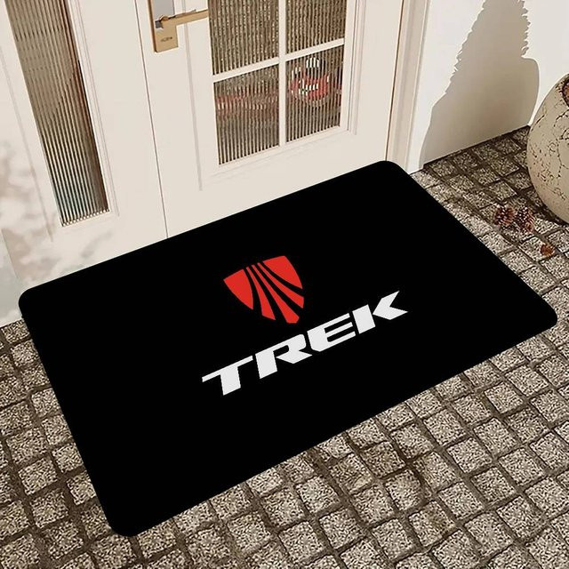 T-TREKS Fahrrad-Flur-Teppich in Schwarz, rutschfeste Matte für Wohnzimmer, Flur oder Waschküche - Bild 1