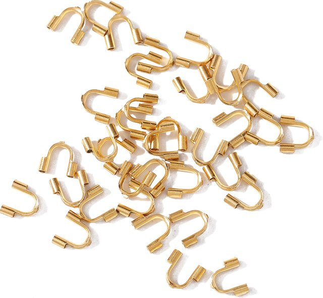 St.kunkka Draht Protektoren, Gold Farbe, Edelstahl, 10 Stück - Bild 1