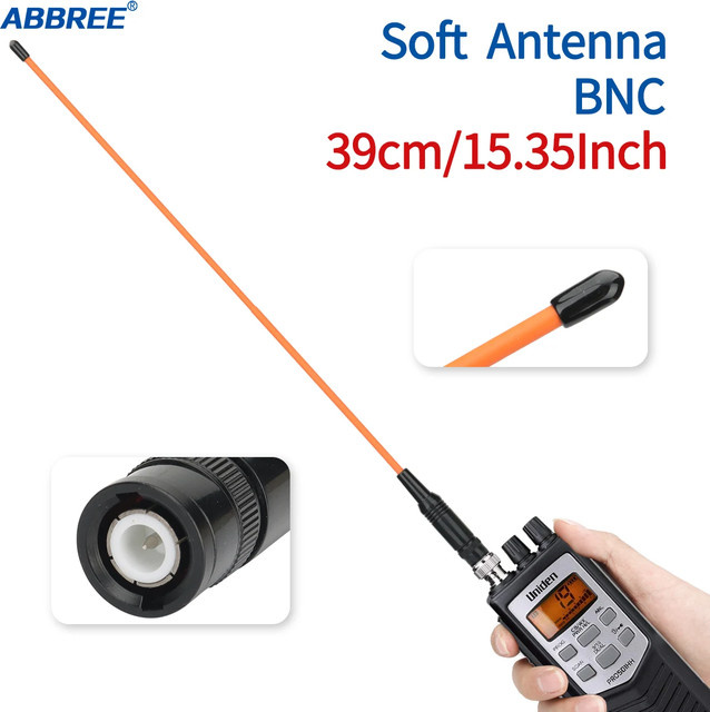 ABBREE AR-771C Dualband-Flexible Antenne BNC 144/430 MHz für Walkie Talkie IC-V85 F3S HT-66 - Bild 1