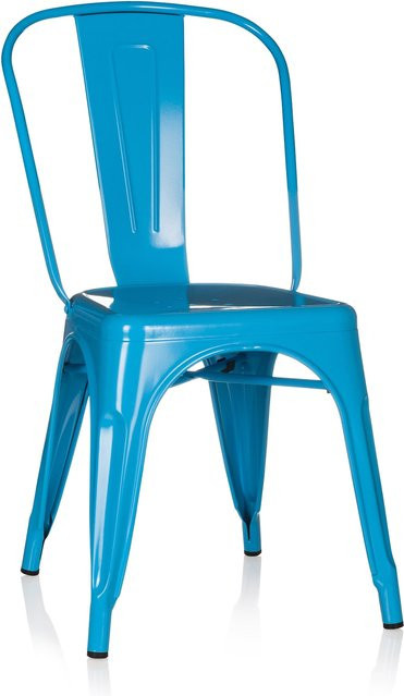 hjh OFFICE Bistrostuhl VANTAGGIO COMFORT aus Stahl im Industry-Look ohne Armlehnen - Bild 1