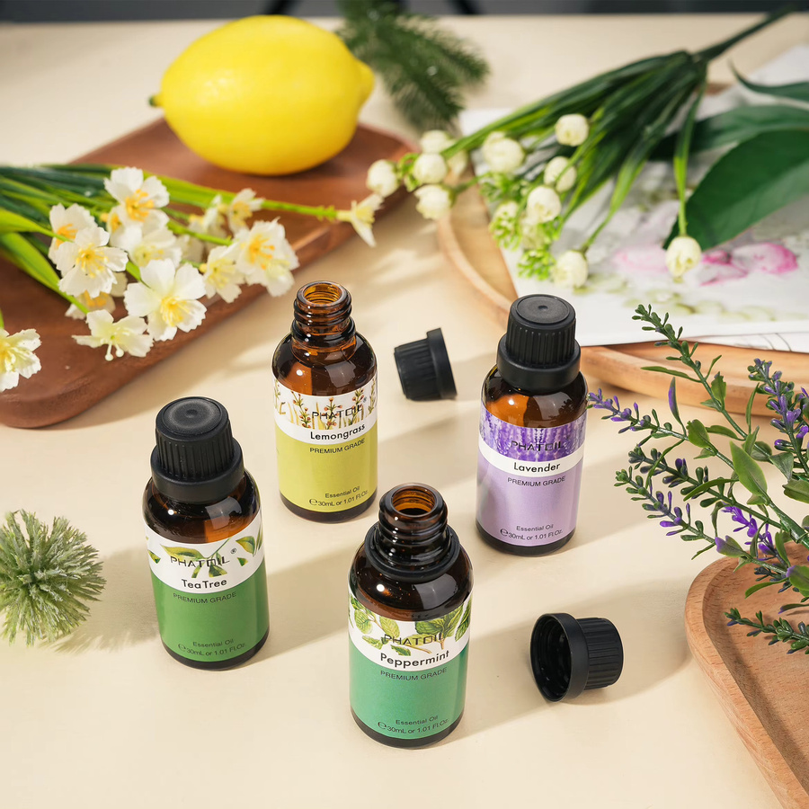 PHATOIL Ätherisches Öl Lavendel Eukalyptus Vanille Süße Orange, 30 ml - Bild 3