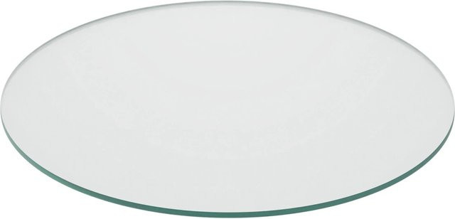 Relaxdays Glasplatte ESG Transparent Hitzebeständig mit einem Durchmesser von 50 cm - Bild 1