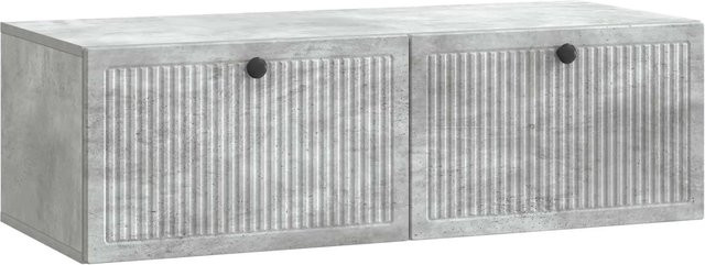 vidaXL Wandmontierter TV-Schrank Modern in Betongrau mit Holzoptik, B/T/H: 98 x 41 x 30 cm - Bild 1