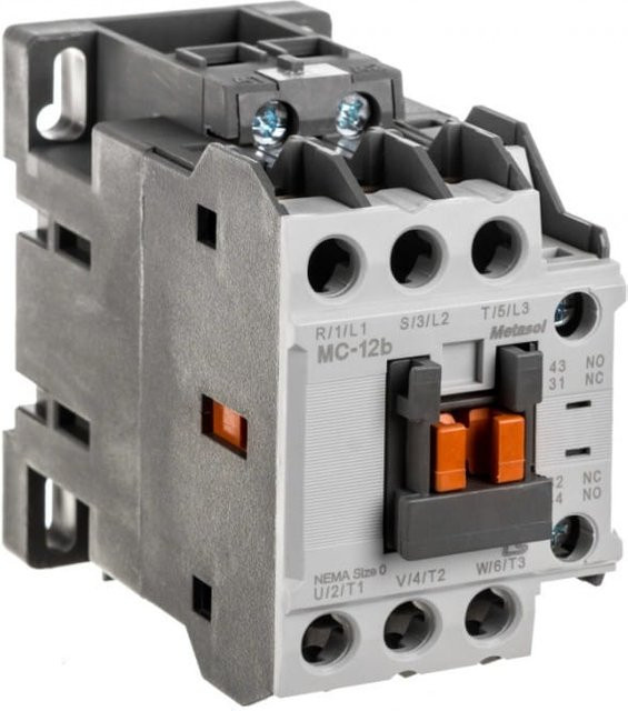 Schütz Schütz 12A 3P 5,5Kw 24V Ac 1S1Ö Mc-12B 24Vac 1Ö1S in Grau - Bild 1
