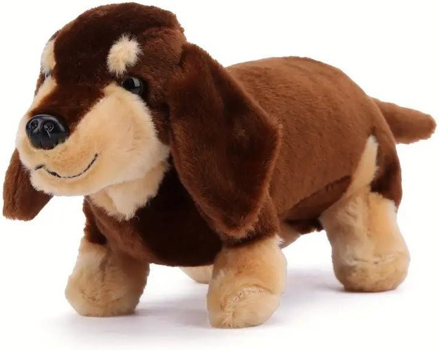 Douglas Kaffee Dackel Hund Plüschtier, Schwarz, Braun, ab 3 Jahre - Bild 1