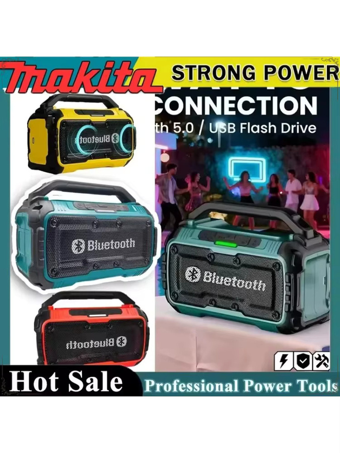 Makita Bluetooth-Lautsprecher mit USB-C-Anschluss und Stereo-Surround-Sound für 18V Akku-Werkzeuge - Bild 6