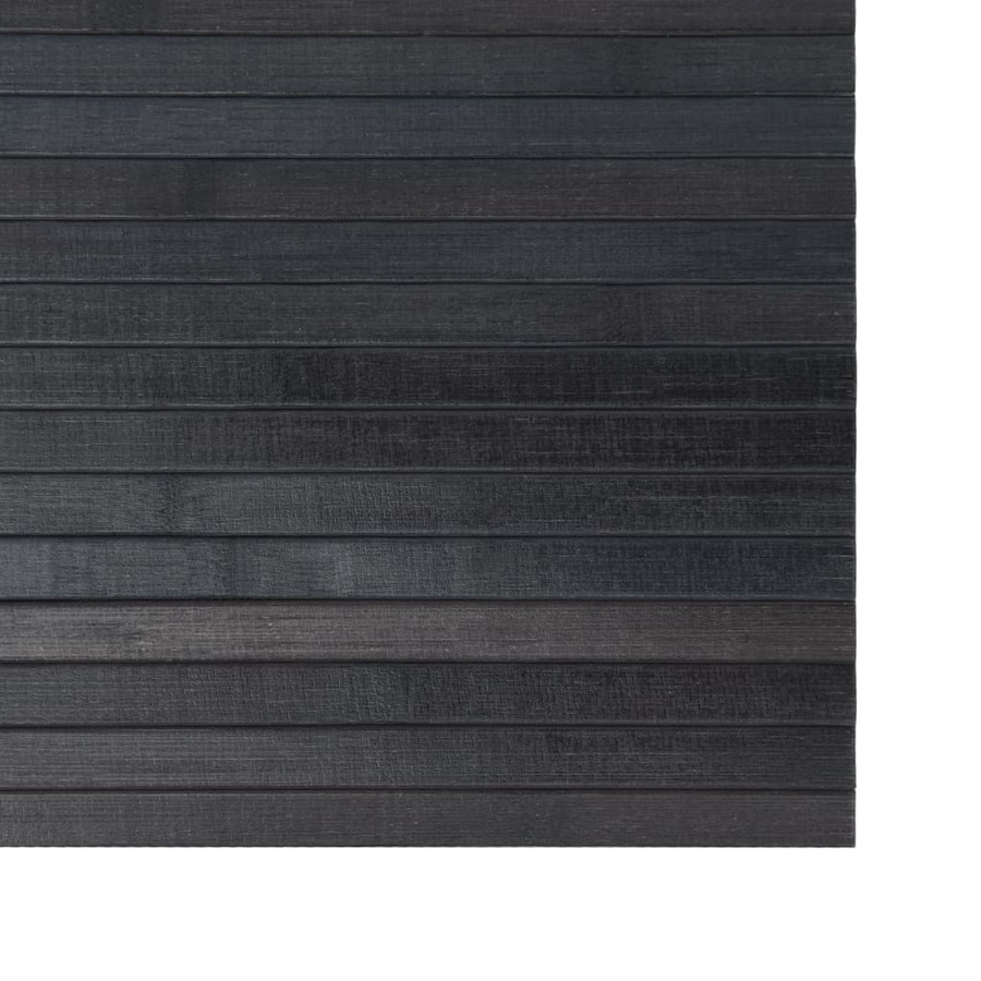 vidaXL Rechteckiger Teppich aus Bambus in Grau, B: 100 cm, L: 300 cm - Bild 6