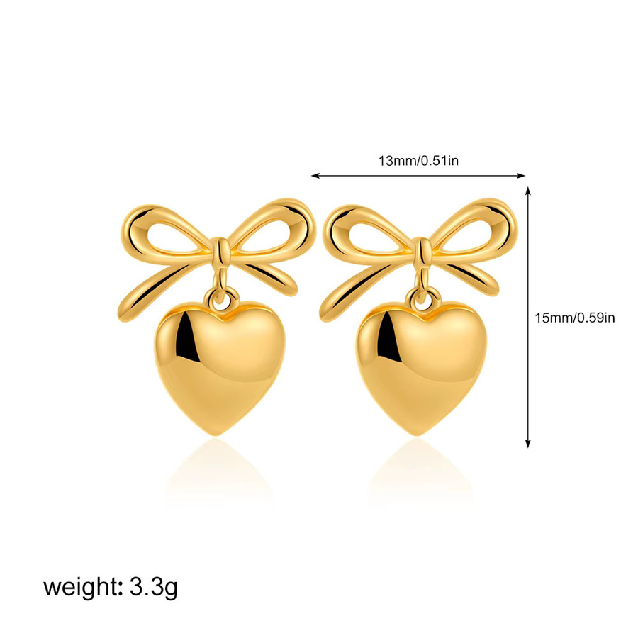 Erpels Ohrringe, Schmetterlingsknoten, Edelstahl, Damen - Bild 2