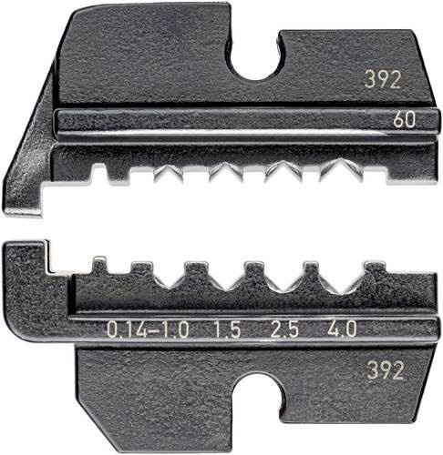 Knipex Crimpeinsatz 97 49 60 für gedrehte Kontakte HTS und Harting 0,14 bis 4 mm² in Grau - Bild 1