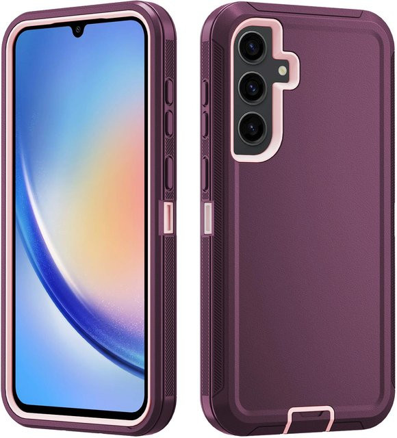 Stoßfeste und staubdichte Handyhülle mit Kameraschutz für Samsung Galaxy A35 in Purple - Bild 1