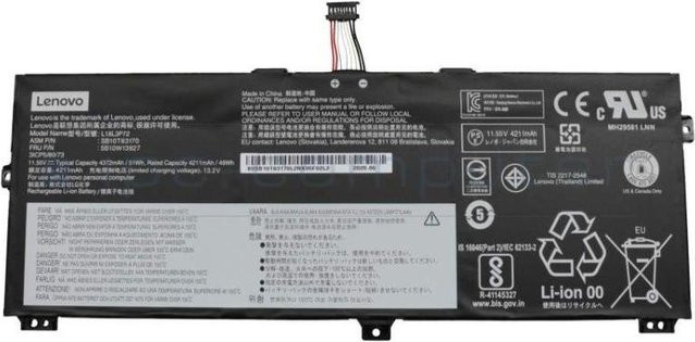 Lenovo Interner Akku 3 Zellen 50Wh Schwarz (02HM886) - Bild 1