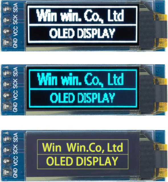 Bolantedz 0,91 Zoll OLED Display Modul SSD1306 in Weiß und Blau mit I2C Kommunikation für Arduino - Bild 1