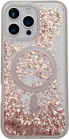 Magnetische Glitzer-Treibsand-Schutzhülle für Apple iPhone 15 16 17 Pro Max in Transparent - Bild 1