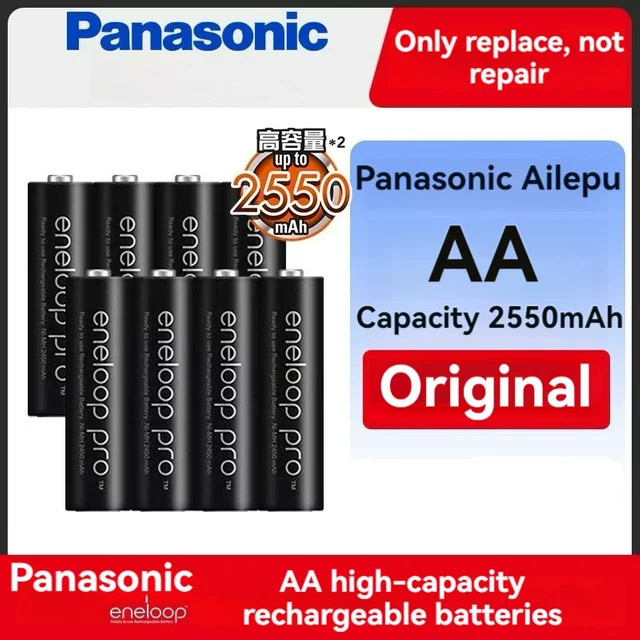 Panasonic Eneloop Original Akku Pro AA 2550 mAh 1,2 V NI-MH in Schwarz - Bild 1