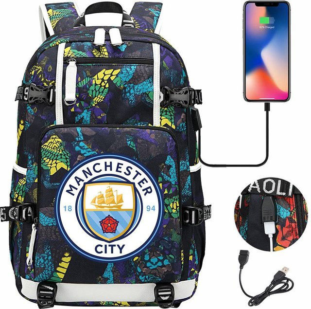 3-teiliges Schulrucksack-Set für Schüler aus Oxford-Stoff in Multicolour, B/T/H: 47 x 30 x 15 cm - Bild 1