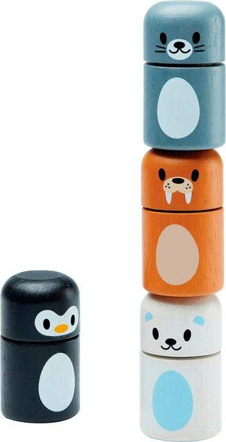 Plantoys Polartiere sortieren, Holz, ab 1,5 Jahre - Bild 1