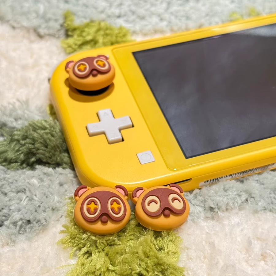 LISM Silikon-Daumengriffe im Tanuki-Design für Nintendo Switch, OLED, Lite und Switch 2 – 4 Stück Joystickkappen in Multicolor - Bild 4