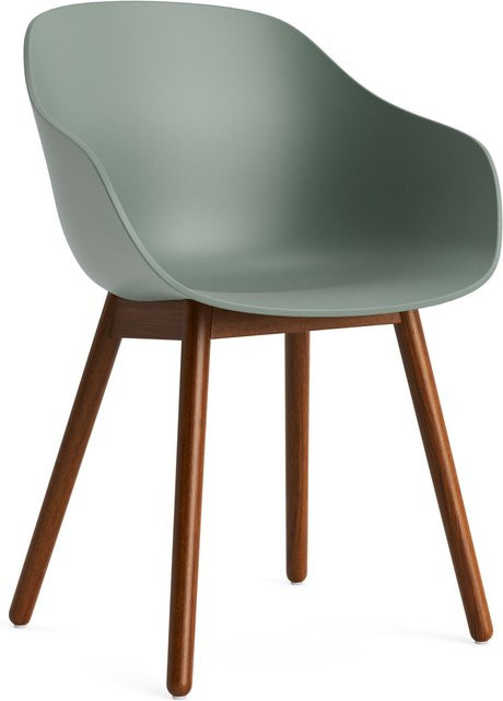 HAY About A Chair AAC 212 mit Armlehnen in Grün und Holzgestell im organischen Design - Bild 1