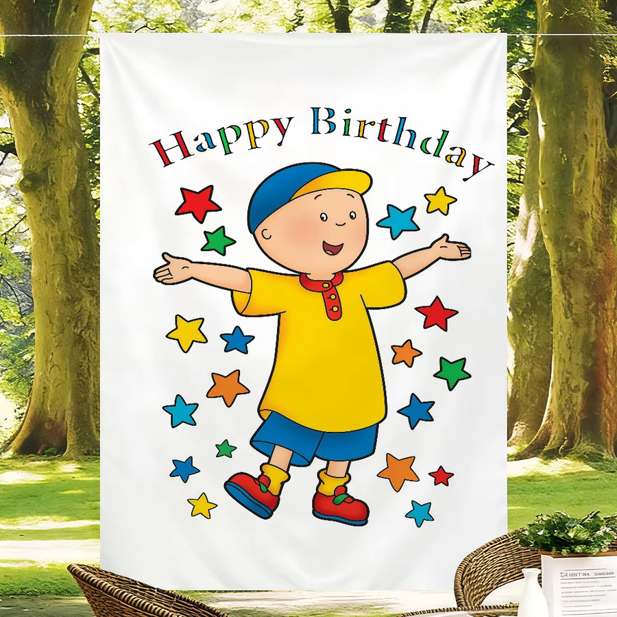 Warner Bros. Caillou Flaggen Kunstdruck Mehrfarbig B: 60,0 cm, H: 40,0 cm - Bild 3
