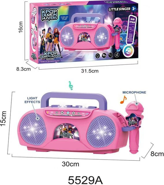 Discover Intime Kpop Dämon Musik Mikrofon, Kinderspielzeug, mit Licht, ab 14 Jahren - Bild 1