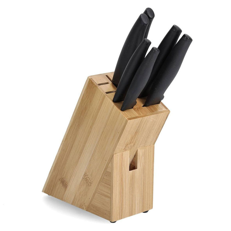 Zeller Present Messerblock Bamboo in Braun B/T/H: 22,0 x 22,0 x 9,0 cm - Bild 3