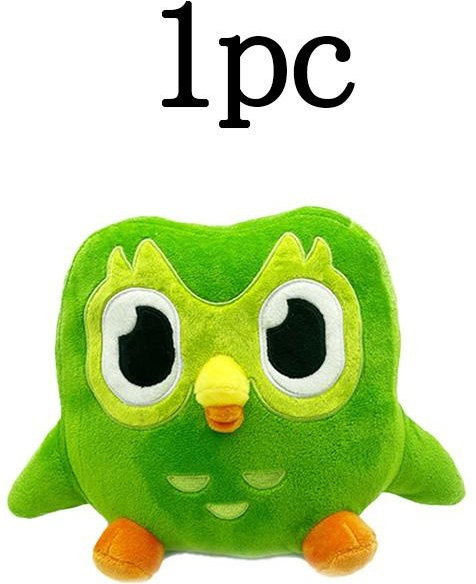 Duolingo Eule Duo, Plüschfigur, Grün, ab 14 Jahren - Bild 1