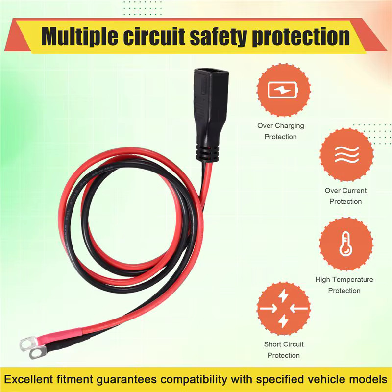 Ecoflow A25F-50A Verlängerungskabel 8AWG Erweiterungsadapterkabel in Schwarz und Rot - Bild 4
