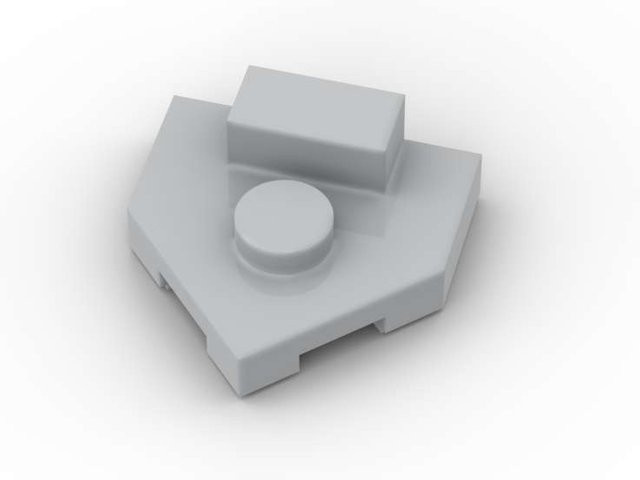 ixBricks 10-teiliges Set Platte 2x2 Fünfeckiger Keil Bausteine Bausatz - Bild 1