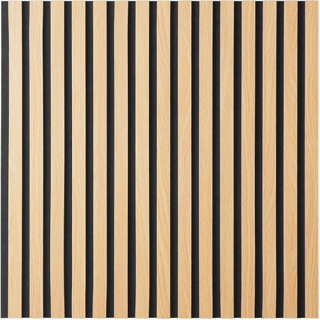Homestyle4u Akustikpaneel aus Holz und Filz in Naturfarben und Braun, B/H: 60 x 60 cm - Bild 1