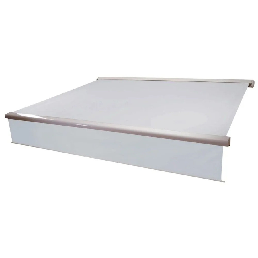 Elektrische Kassetten-Markise H124 mit ausfahrbarem Volant in Creme aus Acryl, B/T: 4,5 x 3 m - Bild 2