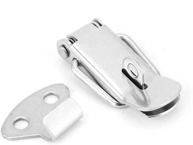4er-Set Verstellbare Federriegel aus Edelstahl 304 in Silber als Flachmaul Befestigungsschnallen - Bild 1