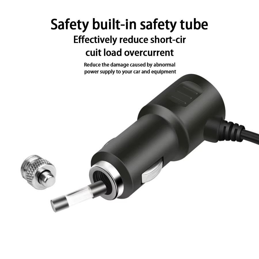 Baideluo 3-in-1 Dual USB Autoladegerät 120W Schnellladestecker in Schwarz für 12V 24V Fahrzeuge - Bild 4