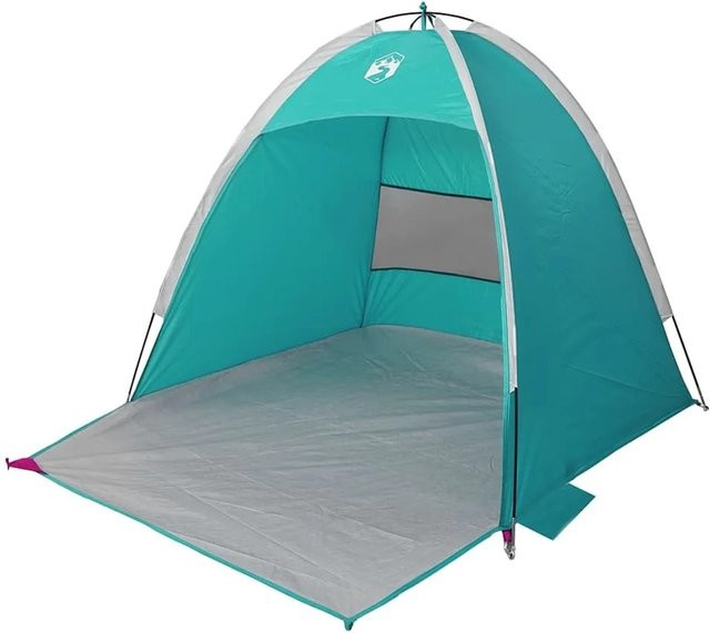 vidaXL Strandzelt für 3 Personen in Seegrün und Türkis, wasserdicht aus Polyester - Bild 1