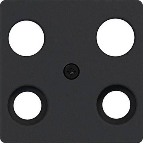 Hager Abdeckung Schwarz matt WAF2170BM - Bild 1