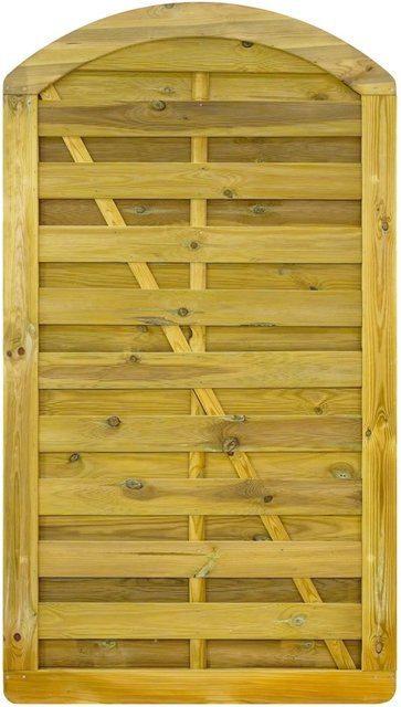 GartenLand Tor VARIO Gebogen Holzzaun aus Kiefer in Grün, B: 100 cm, H: 180 cm - Bild 1