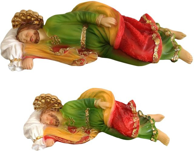 Religiöse Skulptur Kesoto Joseph Statue als dekoratives Kunstwerk für Tisch, Regal oder Büro - Bild 1