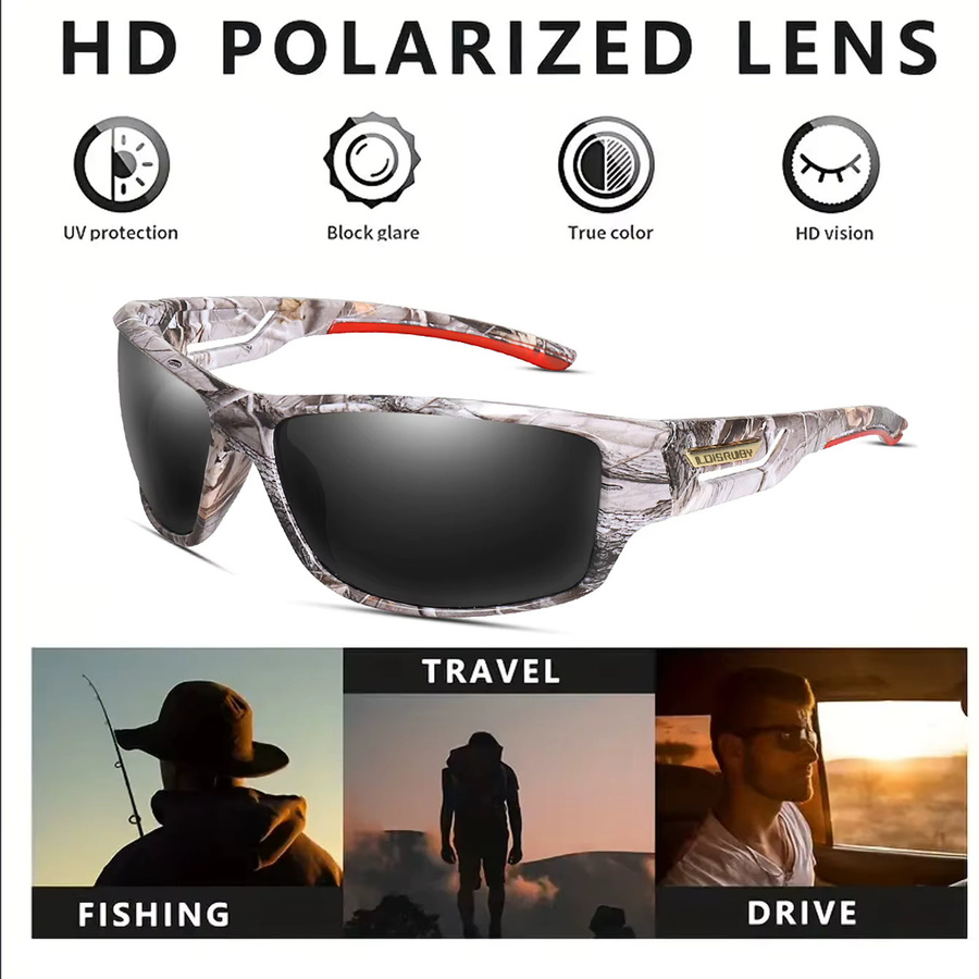 Loisruby Sportsonnenbrille, Vollrand, Kunststoff, multicolor, polarisiert - Bild 3
