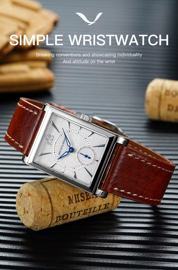 Specht & Söhne Chronograph, Edelstahl, Eckig, Schwarz, Herren - Bild 2