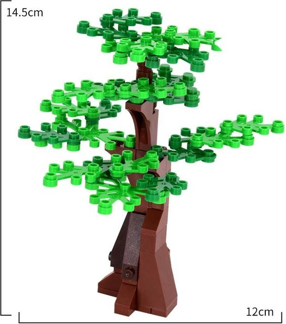 Yiran toy MOC Stadt Pflanze Baum Laube Wald, Blöcke, ab 6 Jahren - Bild 1