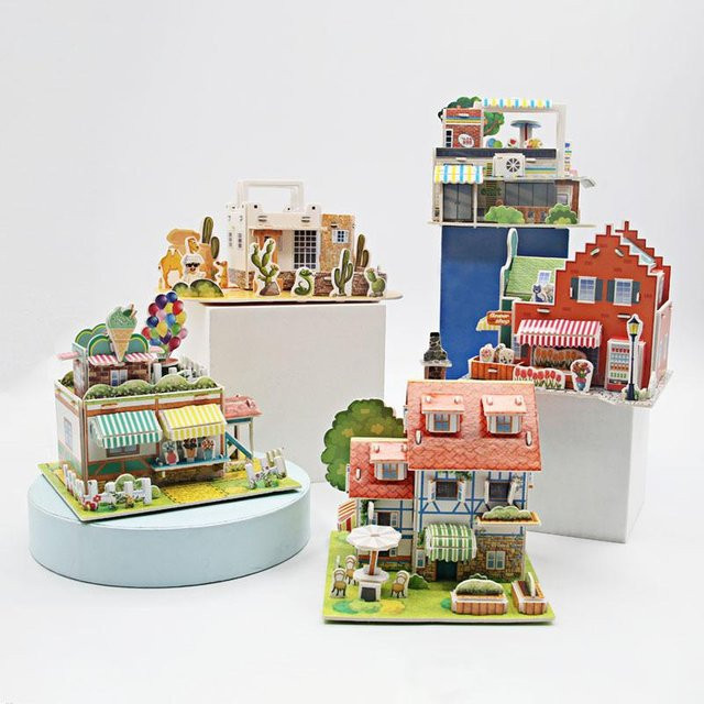 Binchi Outdoor Equipment 3D Puzzle Papierkarte, 5-teiliges Set, ab 14 Jahren - Bild 1