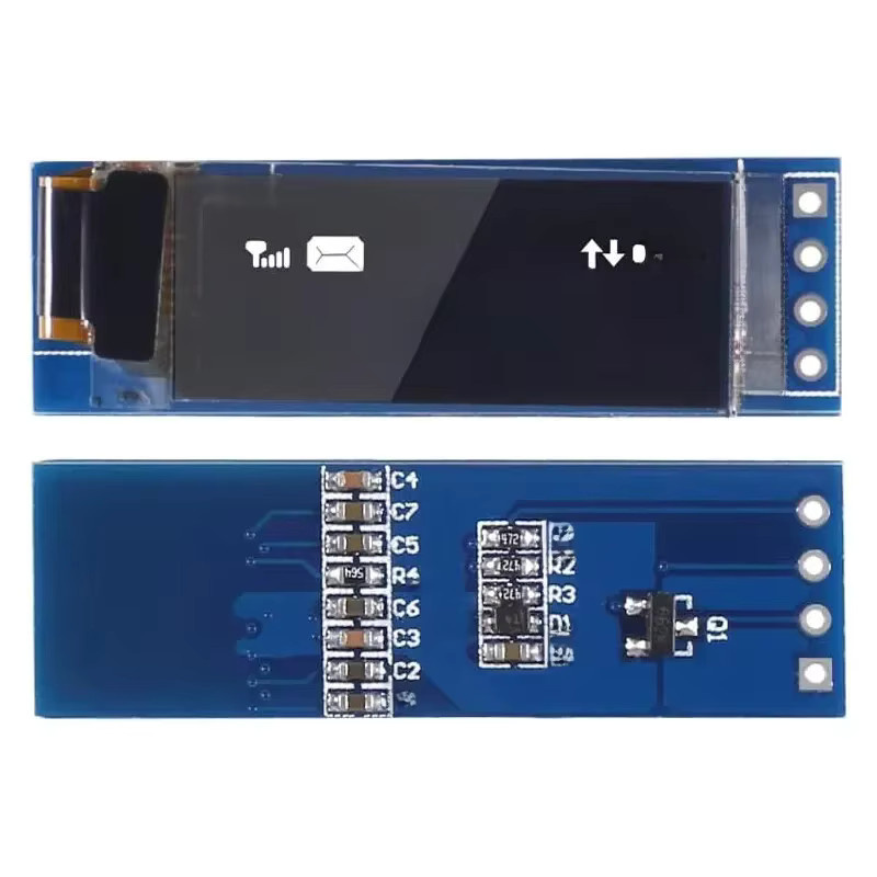 0,91 Zoll I2C OLED Display Modul SSD1306 in Weiß oder Blau für Arduino mit DC 3,3 V bis 5 V Betriebspannung - Bild 5