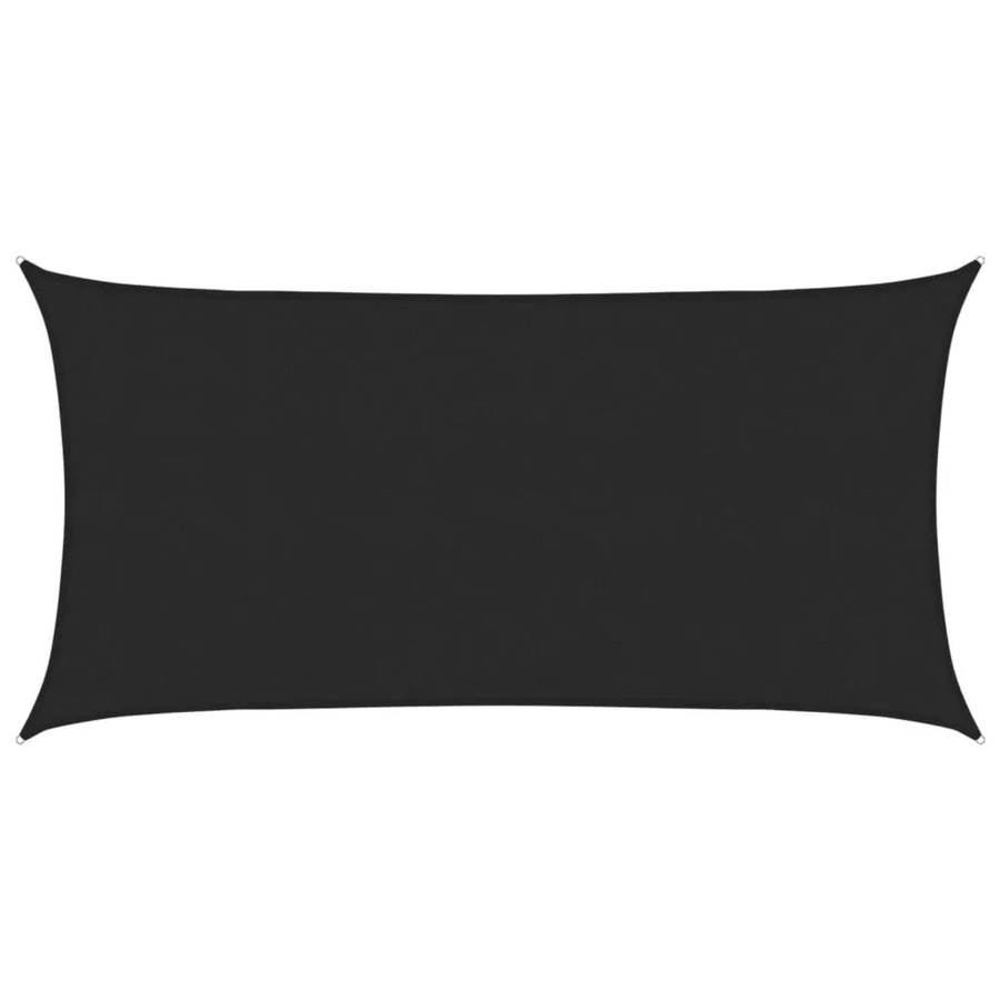 Furnicato Sonnensegel aus HDPE in Schwarz, Rechteckig, B x T: 6 x 3 m mit 90% UV-Schutz - Bild 2