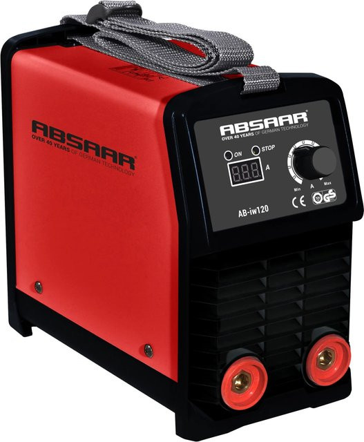 Absaar Inverter Elektroden-Schweissgerät MMA 120 A in Rot inklusive 100 Elektroden - Bild 1