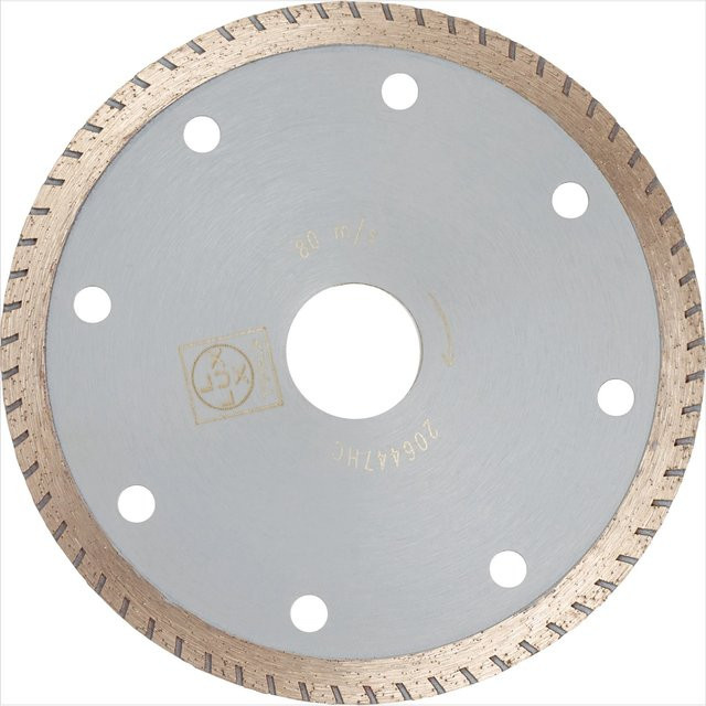 LUX-TOOLS Diamant-Trennscheibe Vollrand für Fliesen, Durchmesser: 115 mm, Farbe: Grau - Bild 1