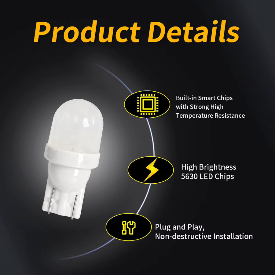 p2max 2er Set Ultra Helle T10 W5W 168 5630 LED Glühbirnen für Auto und Innenraum in verschiedenen Farben - Bild 2