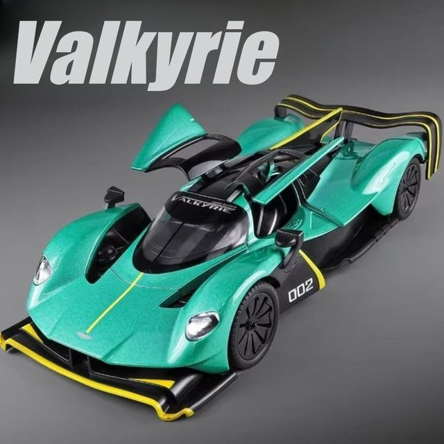 MAKEDA Valkyrie Lykan Automodell, Maßstab 1:24, Metall, Licht und Sound - Bild 1